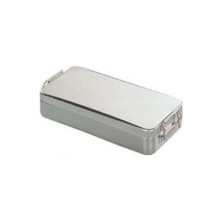 CONTENEDOR TAPA C/ASA Y CIERRE. AC/INOX 18/10 300X125X(H)60