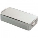 CONTENEDOR TAPA C/ASA Y CIERRE. AC/INOX 18/10 300X125X(H)60