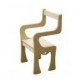 SILLA DE MADERA PARA ELECTROTERAPIA.
