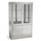 VITRINA PIE 4 PUERTAS INOX. 60X30X140.