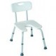 SILLA DE DUCHA CON RESPALDO Y AGUJERO.