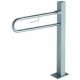 ASIDERO ABATIBLE CON PORTARROLLO, LONGITUD 800 MM.,
