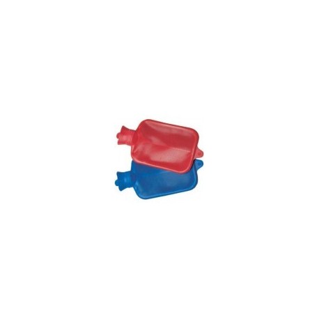 BOLSA DE AGUA CALIENTE DE GOMA. CAPACIDAD 2 LITROS. COLOR AZUL.