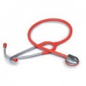FONENDOSCOPIO ADULTO CON CABEZAL DE ZINC ANODIZADO. ROJO.