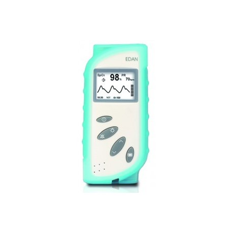 FUNDA DE SILICONA PARA PULSIOXÍMETRO EYD20185. COLOR AZUL .